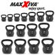 Kettlebell MAXXIVA, negru, 20 kg