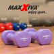Set gantere vinil MAXXIVA, 2 x 2 kg, violet