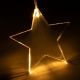 Perdea luminoasă de Crăciun, stele, 8 LED-uri, alb cald