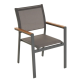 Scaun metalic stivuibil de grădină, antracit