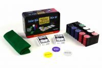 Set de poker - jetoane 200 buc într-o cutie de tablă