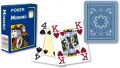 Cărți de poker Modiano 4 colțuri 100% plastic - Albastru