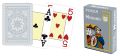 Cărți de poker Modiano 4 colțuri 100% plastic - gri