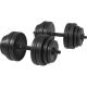 Gyronetics set de gantere cu o mână, plastic, 30 kg, 25 mm