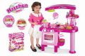 Bucătărie G21 roz pentru copii cu accesorii, mare