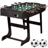 Fotbal de masă Belfast, 121 x 101 x 79 cm, pliabil, negru