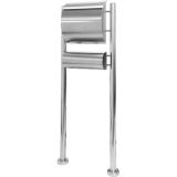 Cutie poștală cu suport din oțel inoxidabil 144 cm