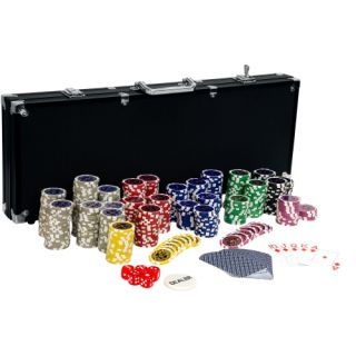 GamesPlanet® Poker Set Black Edition, 500 de jetoane