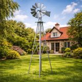 Moară de vânt gri argintiu - 245 cm