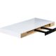 Raft de perete stilist Volato, 50 cm, alb lucios