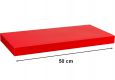 Raft de perete stilist Volato, 50 cm, roșu lucios