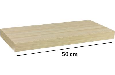 Raft de perete STILISTA Volato - culoarea lemnului deschis 50 cm