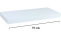 Raft de perete stilist Volato, 70 cm, alb