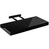 Raft de perete Stilista Volato, , 70 cm, negru lucios