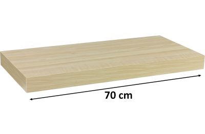 Raft de perete STILISTA Volato - culoarea lemnului deschis 70 cm