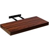Raft de perete STILISTA VOLATO -lemn închis la culoare 90 cm