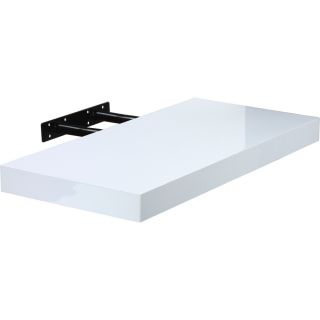 Raft de perete Stilist Volato, 110 cm, alb lucios