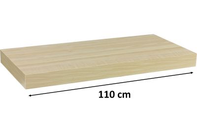 Raft de perete STILISTA Volato - culoarea lemnului deschis 110 cm