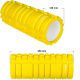 Rola de masaj pentru fitness - FITNESS ROLLER MOVIT galben