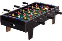 Mini fotbal de masă cu picioare, 70 x 37 x 25 cm, negru