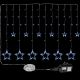 Decorațiune de Crăciun-stele strălucitoare,150 LED, alb rece