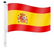 Catarg incl. steagul Spaniei - 650 cm