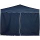 Perete lateral pentru cort  3x3m - fără ferestre - albastru