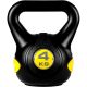 MOVIT Kettlebell - 4 kg, negru/galben