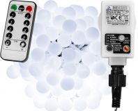 Lumini pentru party - 10 m, 100 LED, alb rece + telecomandă