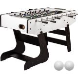 Masă de fotbal Liverpool, 141 x 125 x 89 cm, 60 kg, alb