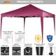 Cort de grădină/petrecere INSTENT - 3x3m,visiniu+4 laturi