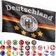 Steag de fotbal al Germaniei FLAGMASTER 120 x 80 cm