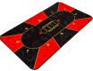 Blat poker pliabil , roșu / negru, 200 x 90 cm