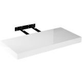 Raft de perete stilist Volato, 100 cm, alb lucios