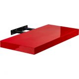 Raft de perete stilist Volato, 100 cm, roșu lucios
