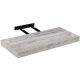 Raft de perete stilist Volato, 60 cm, lemn alb