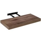 Raft de perete stilist Volato, 90 cm, lemn închis la culoare