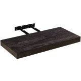 Raft de perete stilist Volato, 40 cm, lemn închis la culoare
