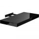 Raft de perete Stilist Volato, 30 cm, negru lucios