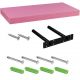 Raft de perete stilist Volato, 40 cm, roz