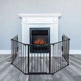 Stilista paravan de șemineu, metal, 3050 x 755 x 600 cm