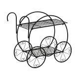 STILISTA Suport pentru plante, cărucior, 66 x 60 x 28 cm, oț