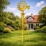 STILISTA Moară de vânt, 245 x 55 cm, oțel, galben