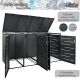 STILISTA Container pentru 4 pubele 260 x 80 x 116 cm, antrac