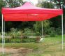 Cort de petrecere în grădină foarfecă CLASSIC-3x3 m roșu