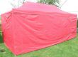 Cort grădină DELUXE + pereți laterali, 3 x 6 m, roșu