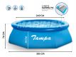 Piscină Tampa 3,05x0,76 m fără filtrare