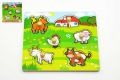 Puzzle Primele mele animale 6 buc 22,5x22,5x2,5 cm 12luni