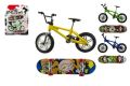 Skateboard de deget+bicicletă,plastic de 10 cm