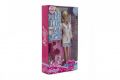 Păpușă Doctor cu accesorii 28cm în cutie 18x32x6cm